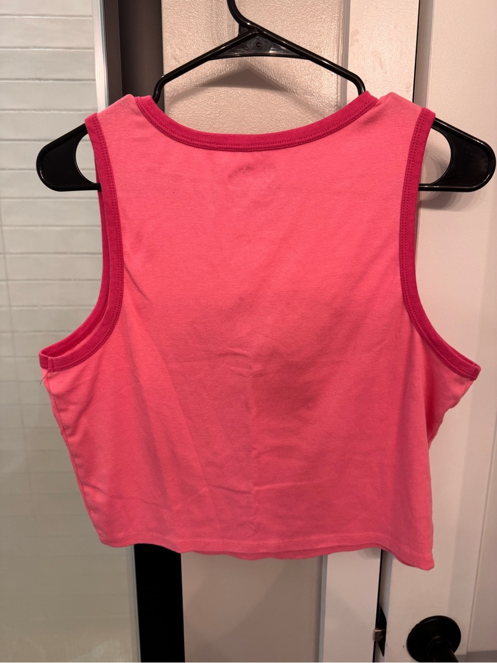 Barbie Girls' Pink Logo Cropped Tank Top - Picture 3 of 4